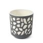 Duett 190 ghiveci din plastic 19,5x20 cm antracit crem
