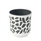 Duett 190 ghiveci din plastic 19,5x20 cm crem antracit