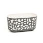 Duett 400 jardinieră din plastic 19,4x39,4x20,3 cm antracit crem