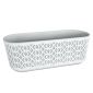 Aztek 600 jardinieră 19,4x59,4x20,1 cm negru gri