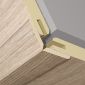 Element reglabil de acoperire colţ pentru panouri de perete şi de tavan Light grey oak