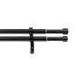 Apollo Set galerie telescopică cu 2 bare, din metal 200-350cm negru