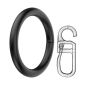 Apollo Inel metalic + cârlig 19mm 10buc/pachet negru