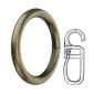 Apollo Inel metalic + cârlig 19mm 10buc/pachet aur antic
