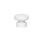Capăt de bară Siva 19 mm oval pereche alb