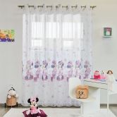 Perdea confecţionată cu rejansă "3+1" Minnie 140x245 cm alb