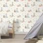 Tapet Little tents blue