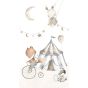 Tapet Circus blue Design
