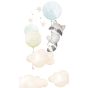 Tapet Soft Clouds blue Design