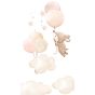 Tapet Soft Clouds pink Design