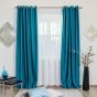 Draperie Dimout Vines 295 cm albastru caraibian