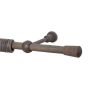Set galerie din lemn Viking cu 1 bară 160 cm, gri