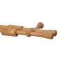 Set galerie din lemn Viking cu 2 bare 240 cm, stejar deschis