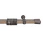 Set galerie din lemn Viking cu 2 bare 300 cm, gri