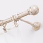 Set galerie metalică Vintage fără capete, 1 bară 200 cm, crem-aur antic