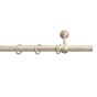 Set galerie metalică Vintage fără capete, 1 bară 240 cm, crem-aur antic
