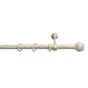 Set galerie metalică Vintage fără capete, 1 bară 240 cm, crem-aur antic