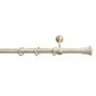 Set galerie metalică Vintage fără capete, 1 bară 160 cm, crem-aur antic