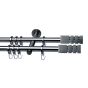 Siva set fără elemente de capăt, 2 bare 240 cm, titan