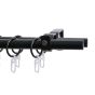 Miami set fără elemente de capăt, 2 bare 300 cm, negru