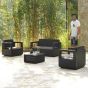 Venus Confort set mobilier grădină 4 persoane gri grafit