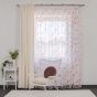 Spring perdea 300 cm alb-pink