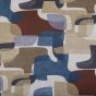 Moderna draperie 300 cm bej-albastru