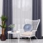 Bali cu 2 fete draperie 310 cm albastru