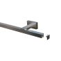Cuby şină galerie din aluminiu pătrată 200 cm silver