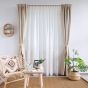 Perdea Mirrella batist brodat 290 cm ecru