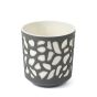 Duett 190 ghiveci din plastic 19,5x20 cm antracit crem