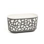 Duett 400 jardinieră din plastic 19,4x39,4x20,3 cm antracit crem