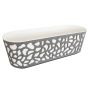 Duett 600 jardinieră din plastic 19,4x59,4x20,1 cm antracit crem