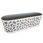 Duett 600 jardinieră 19,4x59,4x20,1 cm crem antracit