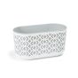 Aztek 400 jardinieră 19,4x39,4x20,3 cm negru gri