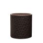 Medium Cylinder Planter brown ghiveci din plastic whisky maro