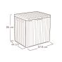 City Box cutie depozitare accesorii grădină, cu aspect de lemn, 113L, maro