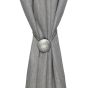 Solares accesoriu pentru legare perdele rotund metal strieborná