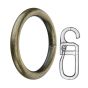 Apollo Inel metalic + cârlig 19mm 10buc/pachet aur antic
