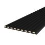 Panou acustic de perete MDF 12mm black matt-black