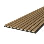 Panou acustic de perete MDF 12mm saragossa oak-black