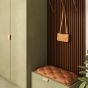 Panou acustic de perete MDF 12mm brown oak-black