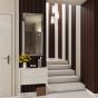 Panou acustic de perete MDF 12mm brown oak-black