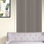 Panou acustic de perete MDF 12mm sandgray-black