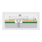 Profil pentru acoperire rost 36 mm 2,7 m, auriu