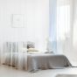 Perdea Voile Imola cu dungi dense 175 cm alb